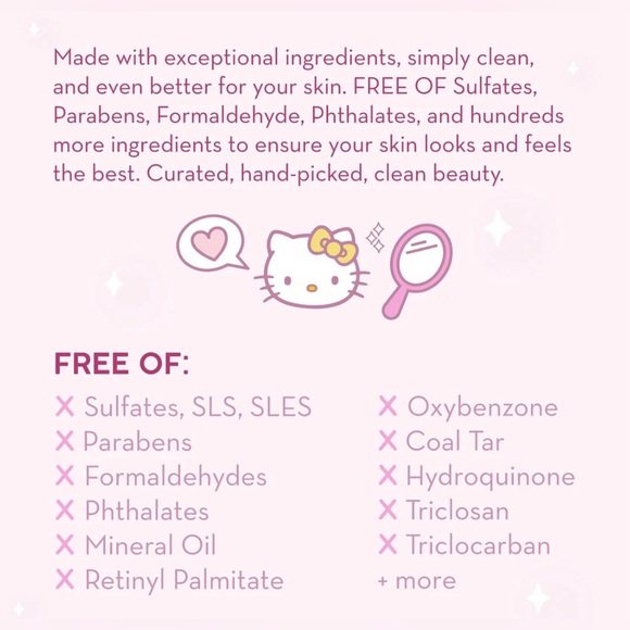 NWT Hello Kitty x The Crème Shop 24/7 Hydration Lock Lightweight - Picture 2 of 2